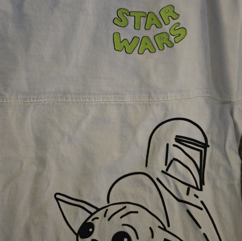 Star Wars Kids White Long Sleeve Shirt - Picture 3 of 4